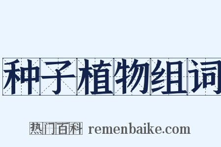 种子植物组词是什么意思的图片